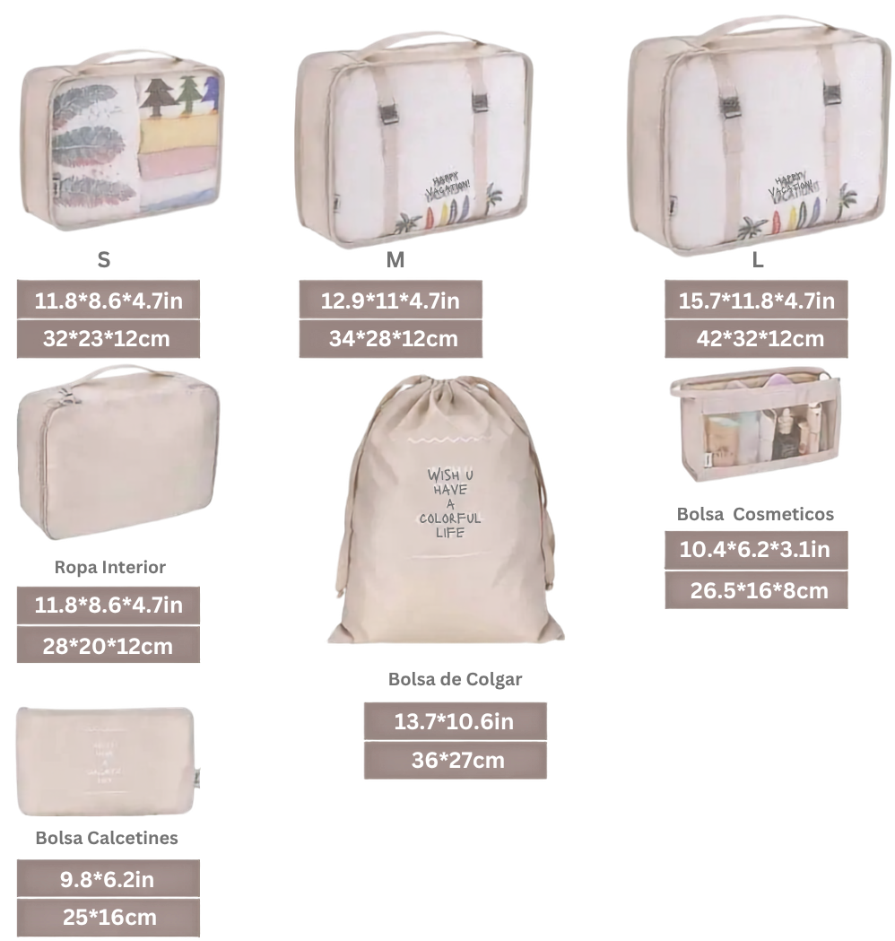 Bolsas de Compresión Maletas Viaje