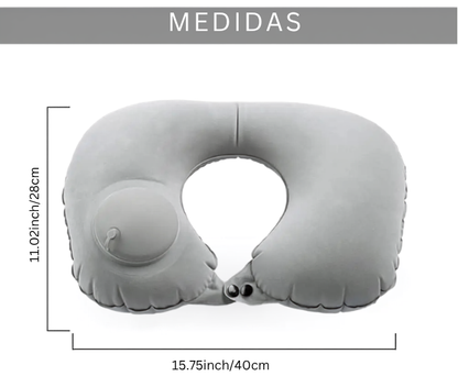 Almohada de Viaje Inflable para Cuello y Cervical