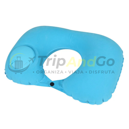 Almohada de Viaje Inflable para Cuello y Cervical++