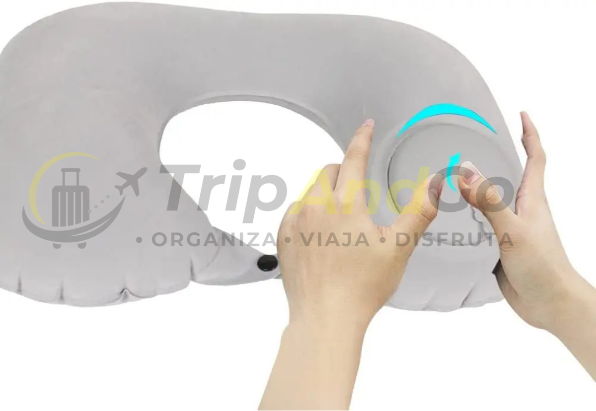 Almohada de Viaje Inflable para Cuello y Cervical++
