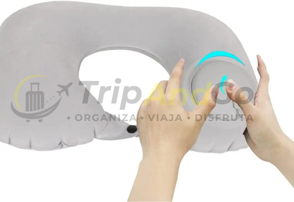 Almohada de Viaje Inflable para Cuello y Cervical++