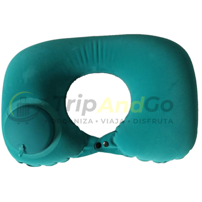 Almohada de Viaje Inflable para Cuello y Cervical++
